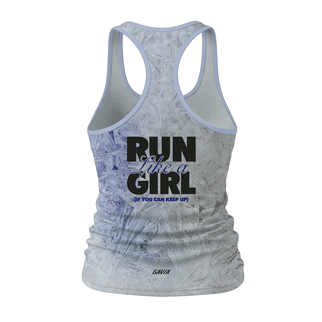 CAMISILLA 15SP START DASH GRIS AZUL MUJER