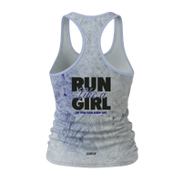 WOMEN'S GREY BLUE 15SP START DASH TANK TOP