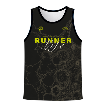 SLEEVELESS T-SHIRT 15SP START DASH BLACK MEN
