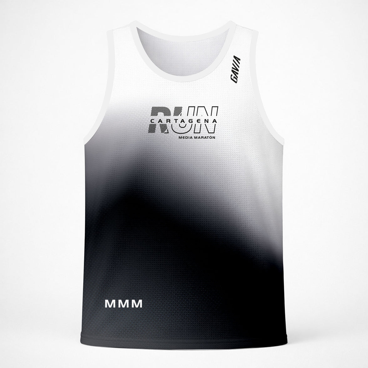 Camisilla de Running 15SP Edición Especial Media Maratón del Mar Negra