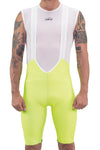 BIB 65 SP PANTALONETA DE CICLISMO PAD ITALIANO VERDE NEON