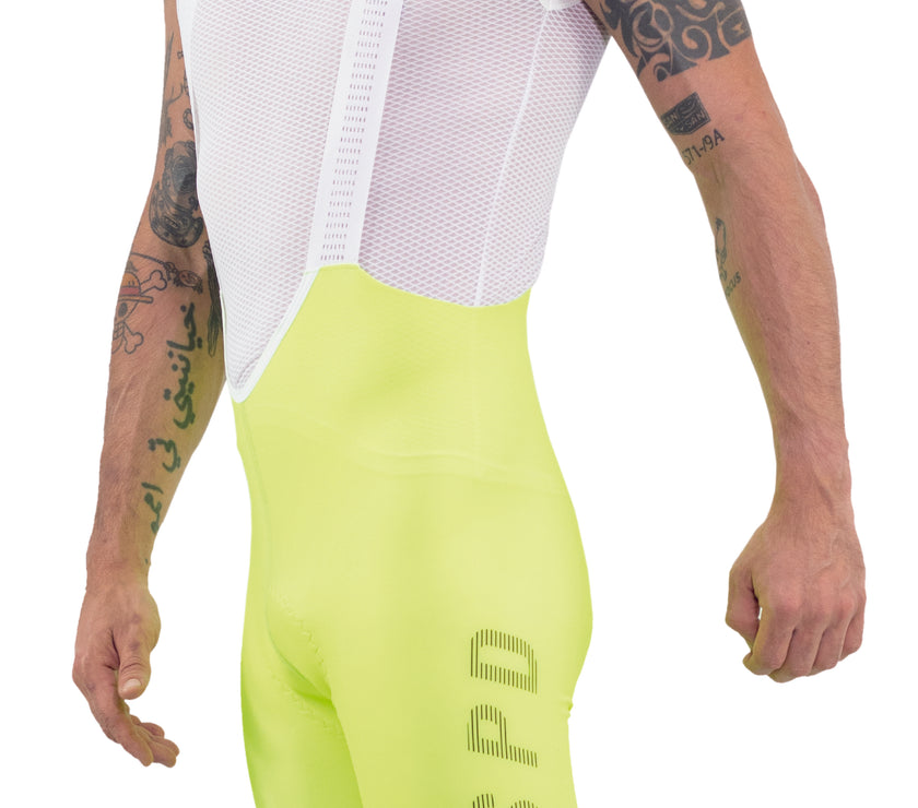 BIB 65 SP PANTALONETA DE CICLISMO PAD ITALIANO VERDE NEON - Gavia