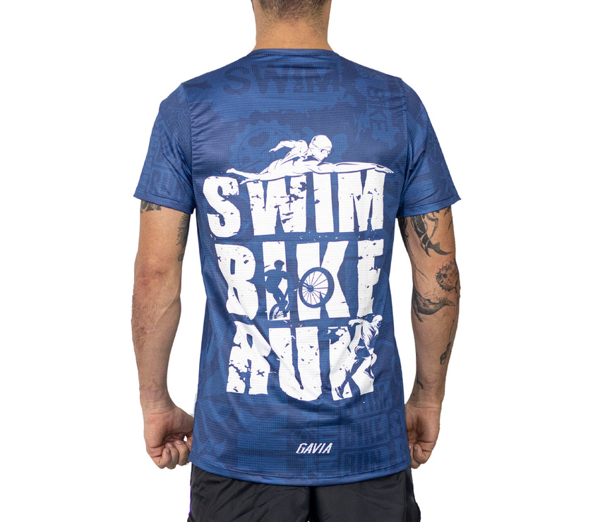 CAMISETA RUNNING AQUA TRI - Gavia