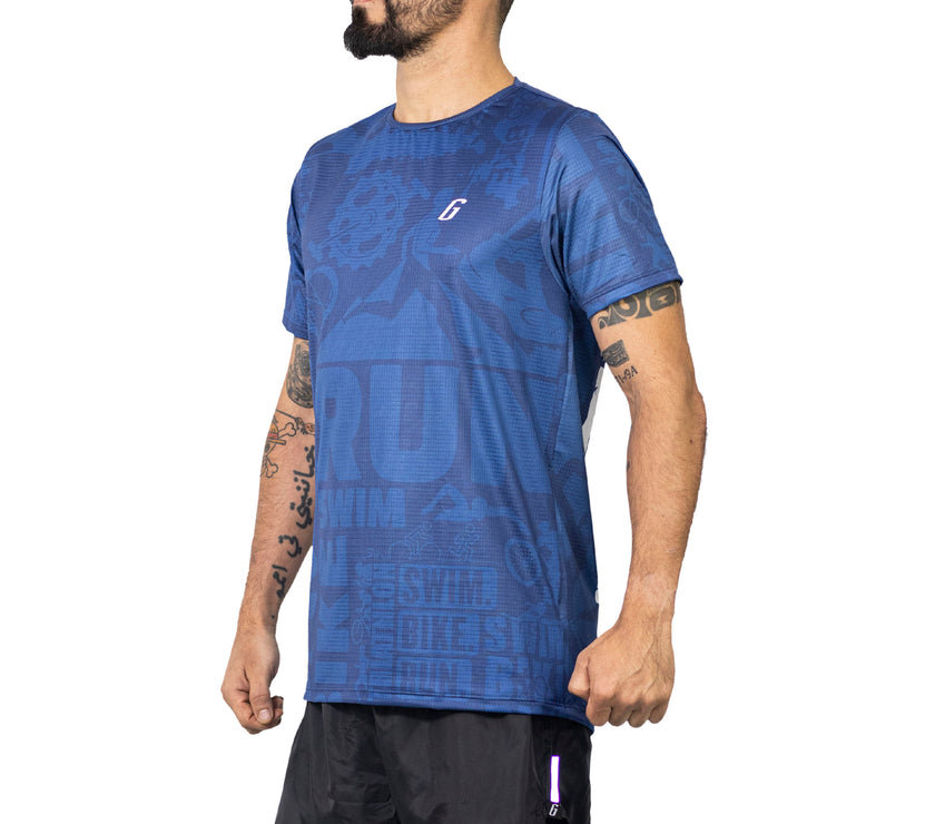 CAMISETA RUNNING AQUA TRI - Gavia