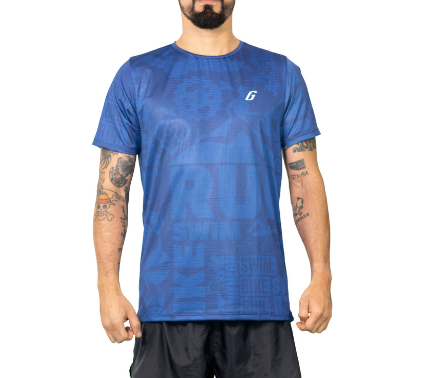 CAMISETA RUNNING AQUA TRI - Gavia