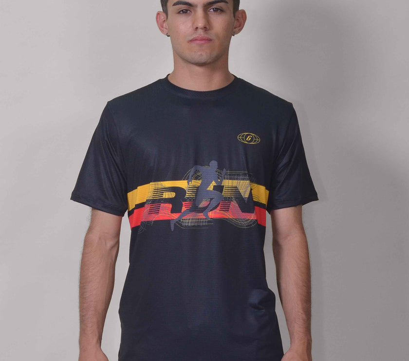 CAMISETA RUNNING BLACK RUN