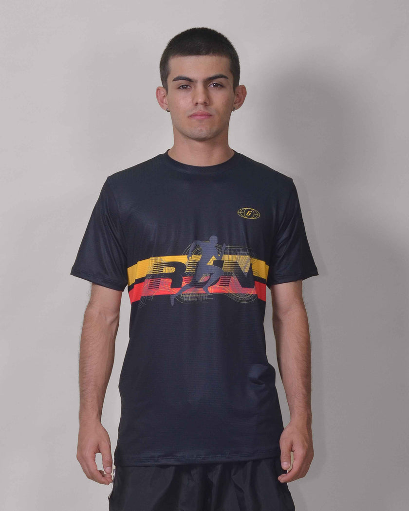 CAMISETA RUNNING BLACK RUN