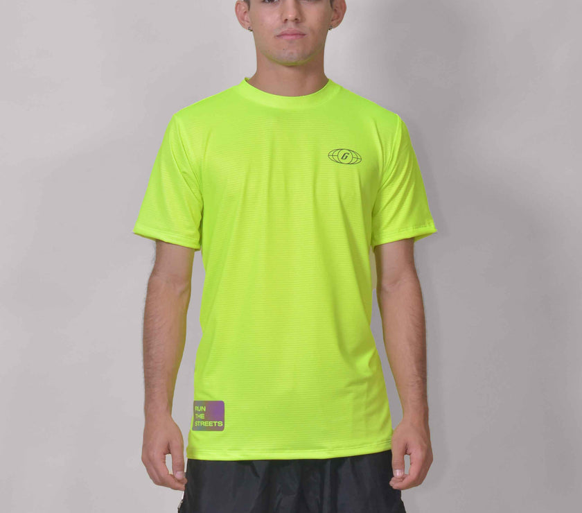 CAMISETA RUNNING GREEN FLOW