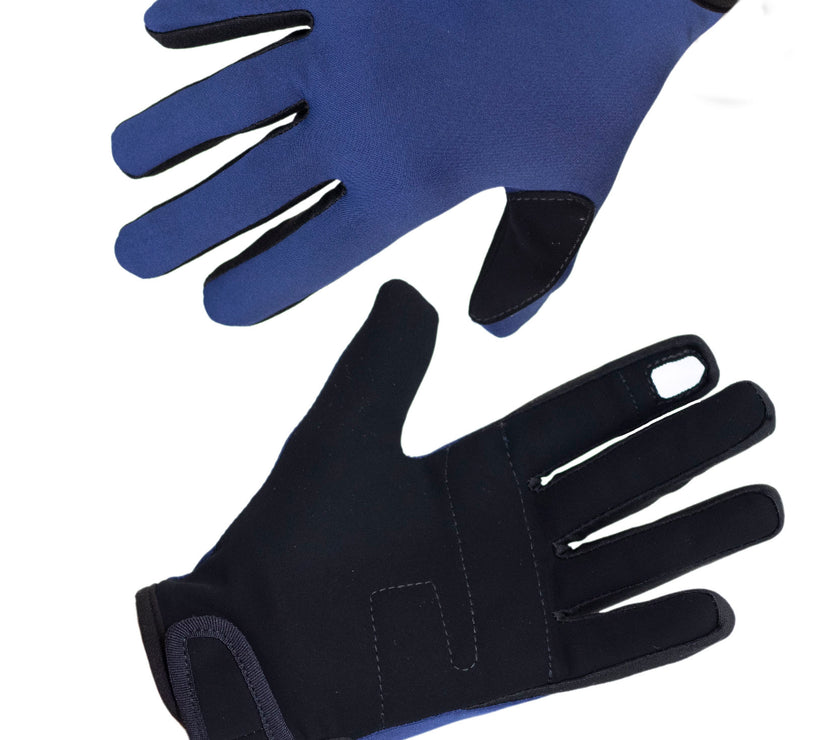 GUANTES DE CICLISMO LARGO AZÚL - Gavia