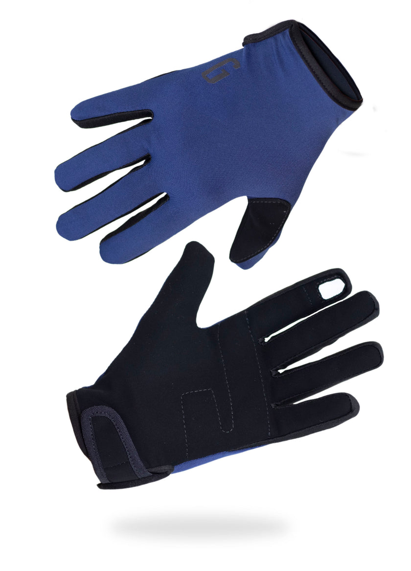 GUANTES DE CICLISMO LARGO AZÚL - Gavia