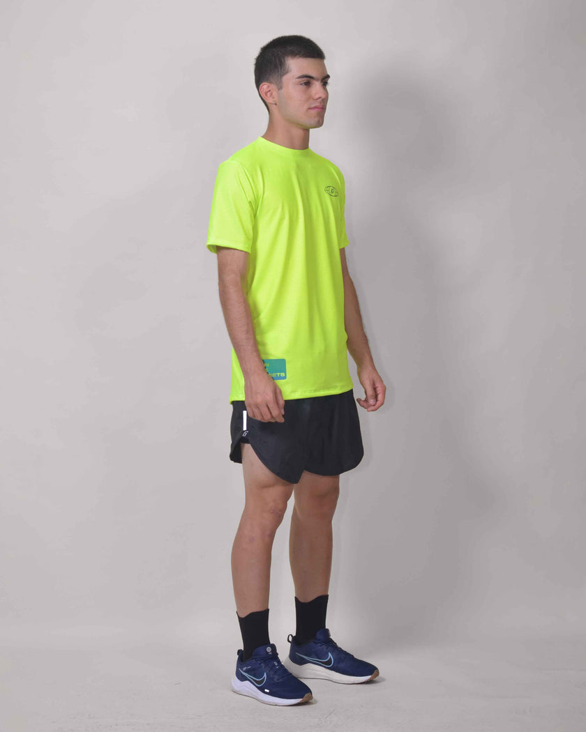 CAMISETA RUNNING GREEN FLOW