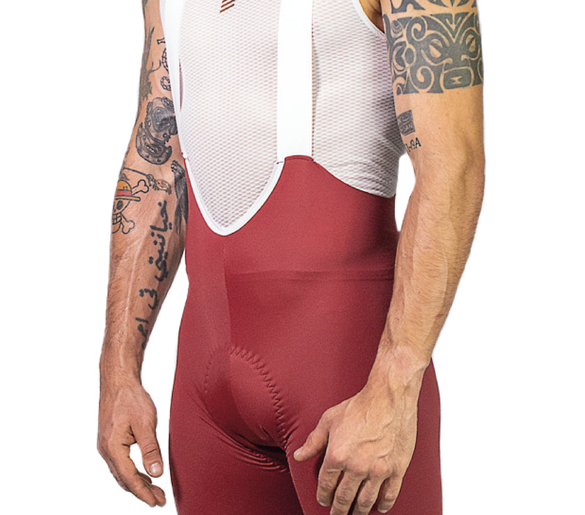 BIB 65 SP PANTALONETA DE CICLISMO PAD ITALIANO SANGRE - Gavia