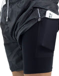PANTALONETA RUNNING CON BOLSILLO GRIS