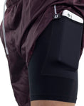 PANTALONETA RUNNING CON BOLSILLO VINO