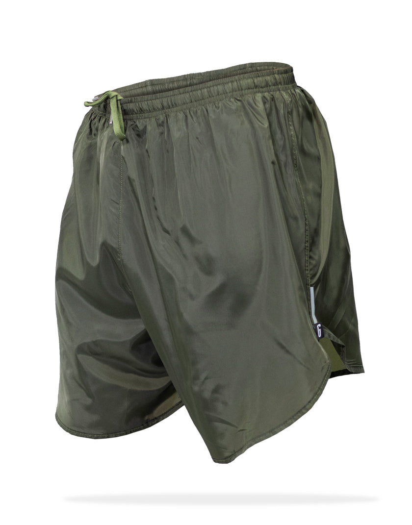 PANTALONETA RUNNING CON BOLSILLO VERDE MILITAR - Gavia