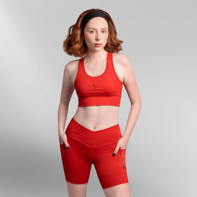 Short de Running Largo Sin Costuras