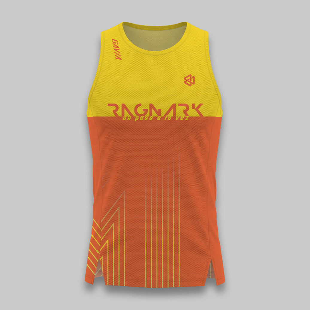 MEN'S RAGNARK YELLOW 65SP HEAT-SEALED SLEEVELESS T-SHIRT