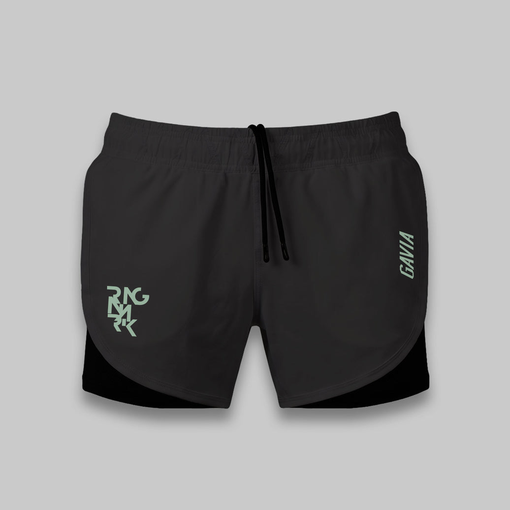 WHITE RUNNING SHORTS