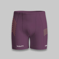 MEN'S LONG SWIM SHORTS SEAMLESS PURPLE