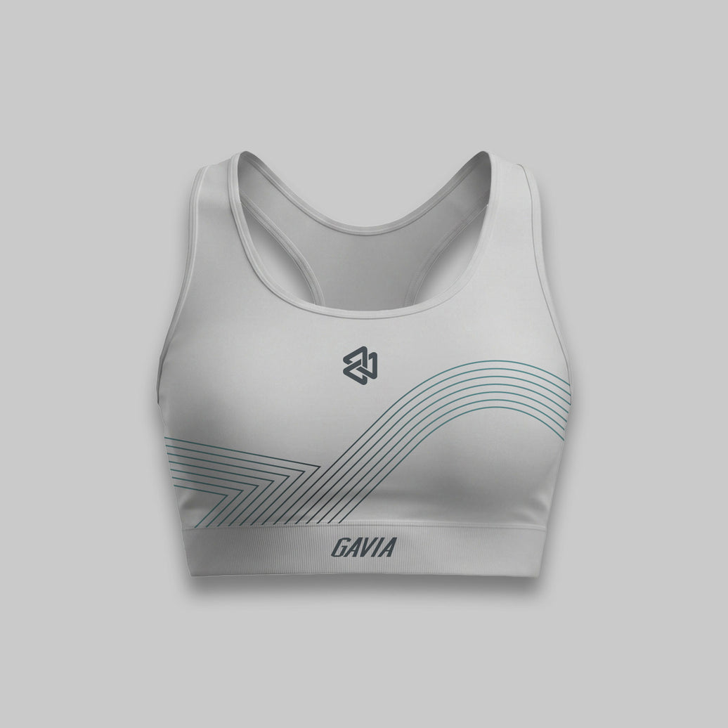 WHITE ATHLETIC TOP WITH SEAMS